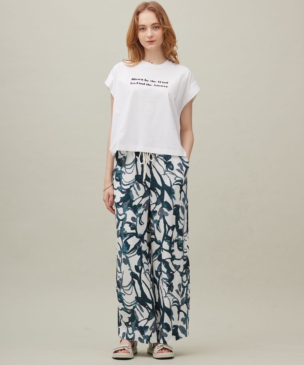 23区 【SACRA】フォールデッドライン ロゴカットソー 