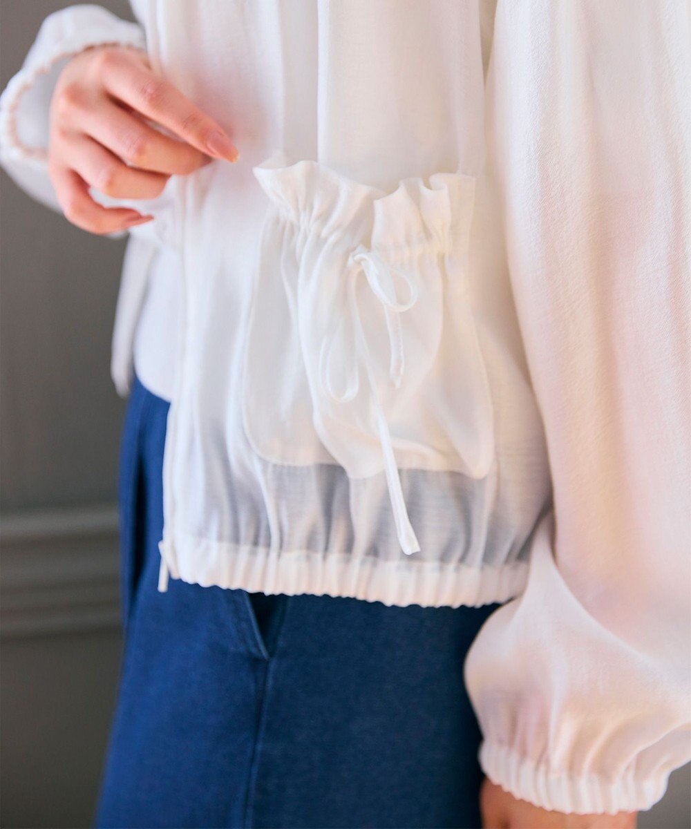 Feroux リボンポケット シアー ブルゾン 