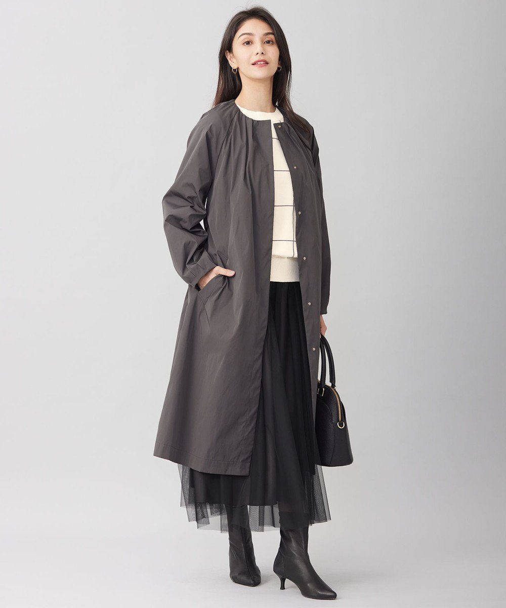 自由区 L 【洗える】メモリーノーカラー コート 