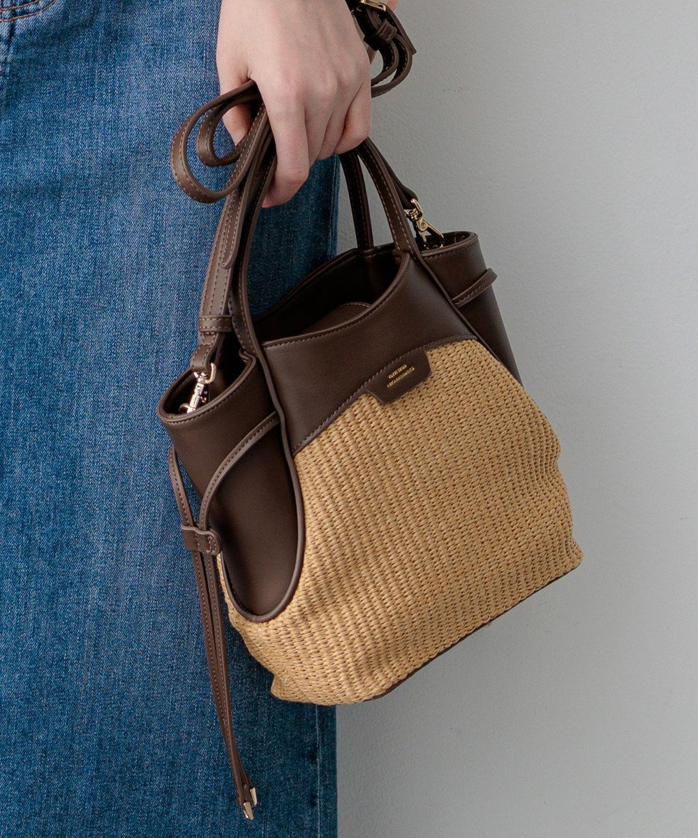 23区 【先行予約】ペーパーライクコンビ ショルダーバッグ (S) 