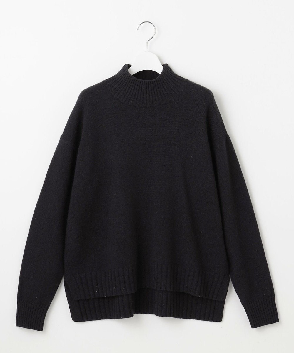 自由区 ウールカシミヤブレンドスパンコールハイネック ニット 