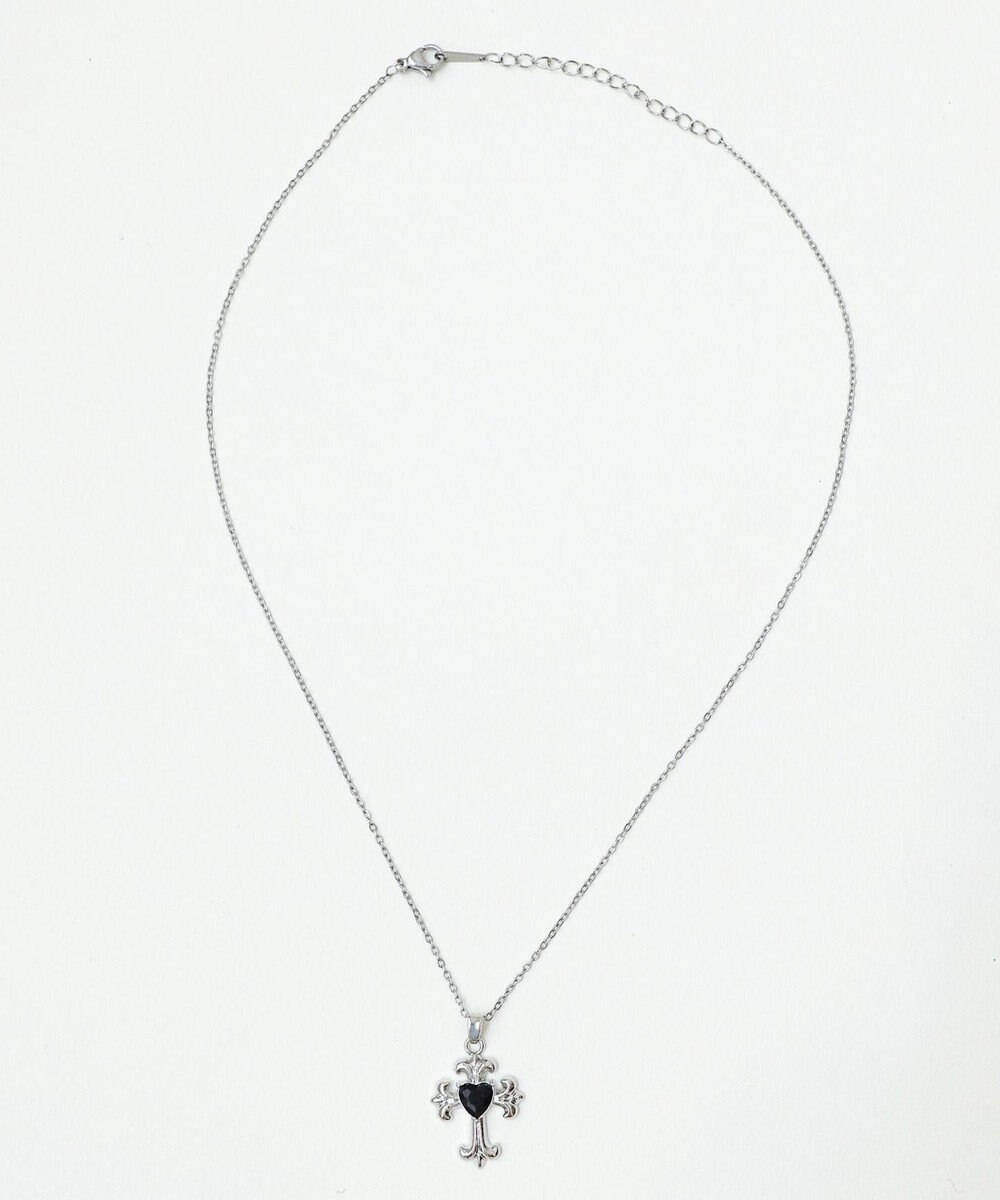 WEGO Lブラックストーンモチーフネックレス 