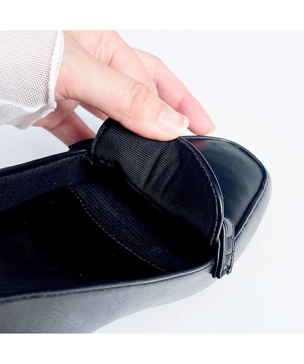 MODE ET JACOMO <noyau>スクエアトゥビット付きヒールローファー 