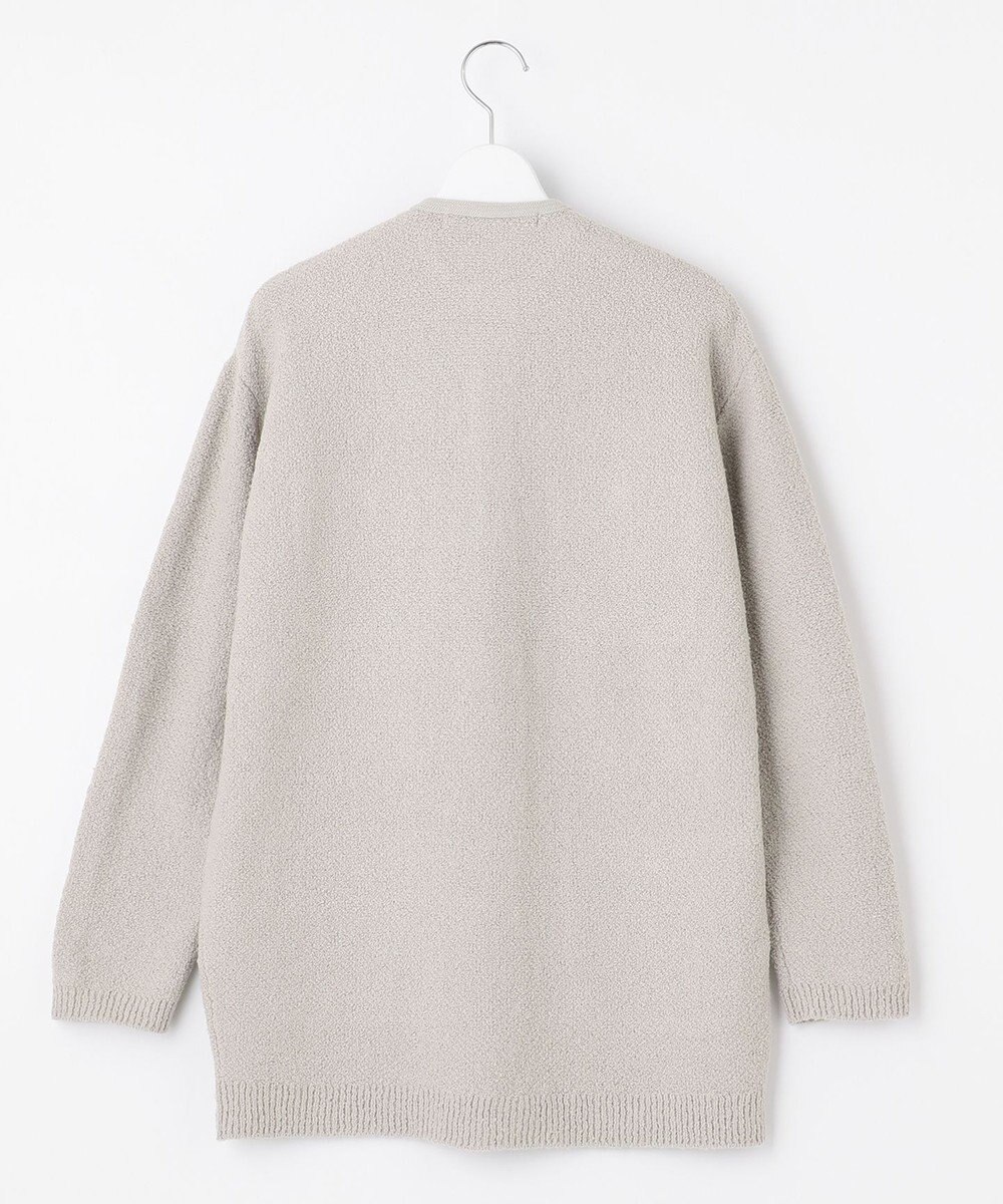 自由区 【XSサイズ～/洗える】テクスチャーコットンブレンド ニットアウター 