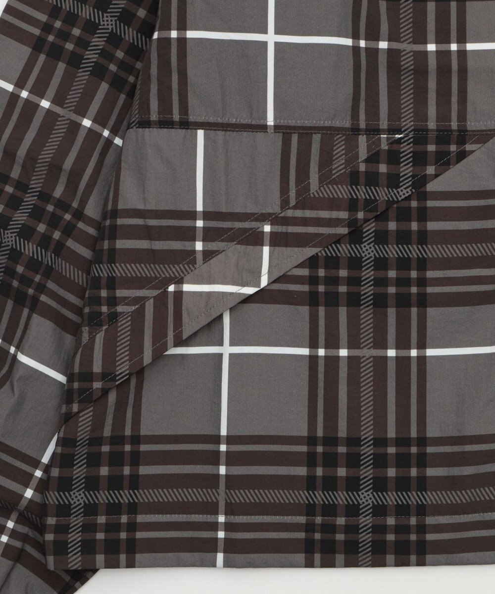 WEGO 【ユニセックス着用ITEM/MLサイズ展開】チェックロゴフードブルゾン 