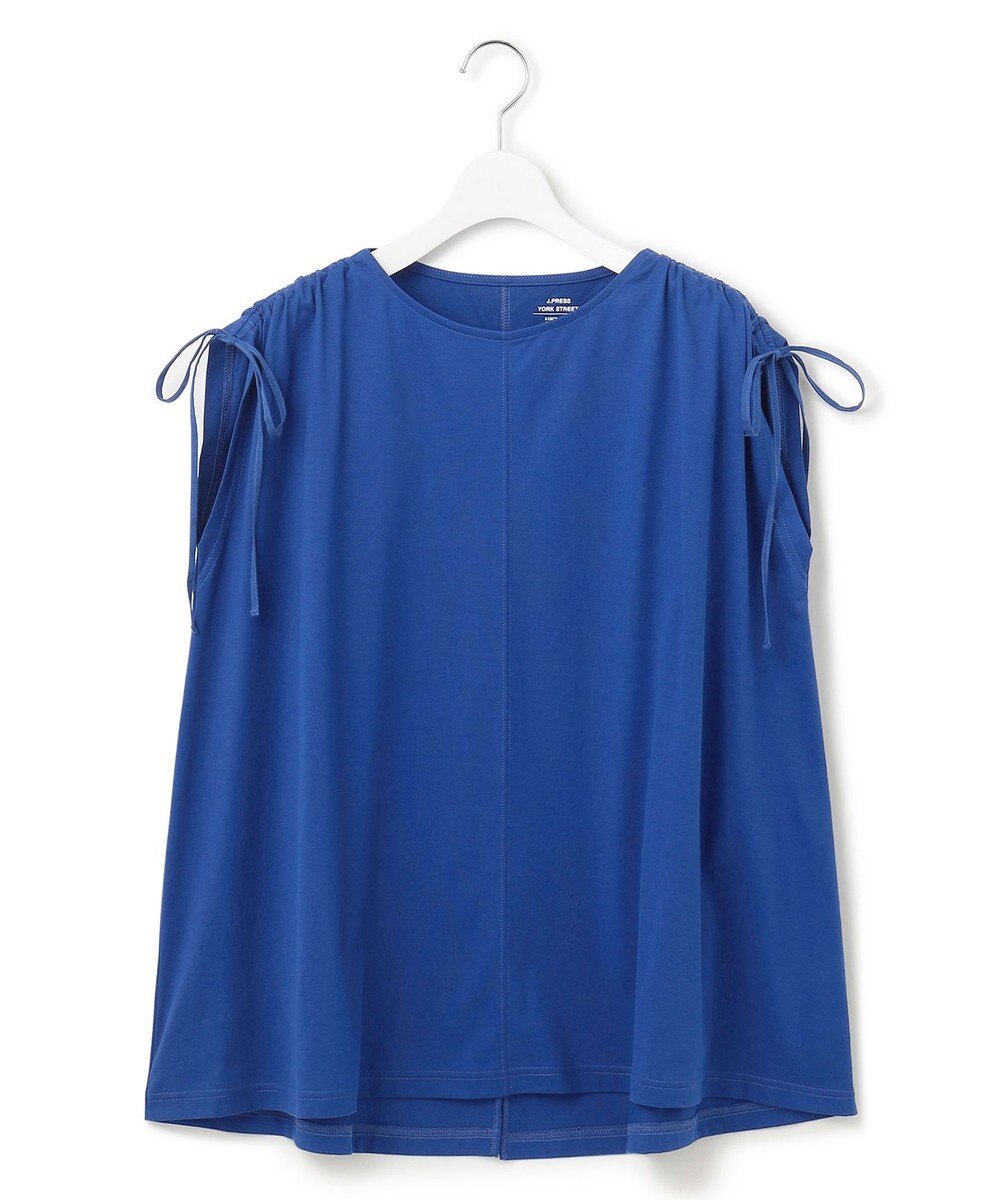 J.PRESS YORK STREET 【WOMEN】【SMOOTH JERSEY】ショルダー シャーリング プルオーバー 