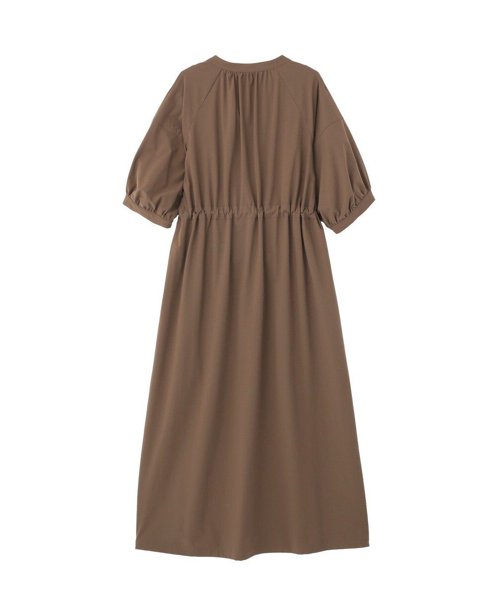 YECCA VECCA <<UVカット>>ドロストギャザー袖ワンピース 