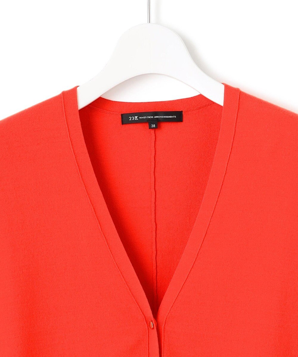 23区 【洗える】ヴィスコースストレッチ ドルマンスリーブ カーディガン 