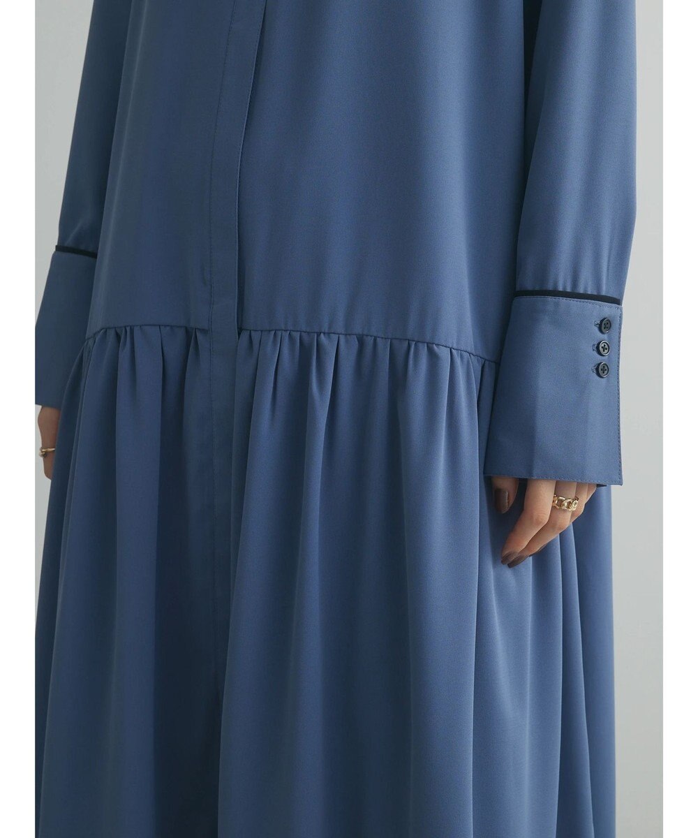 Green Parks armonia．配色シャツワンピース 