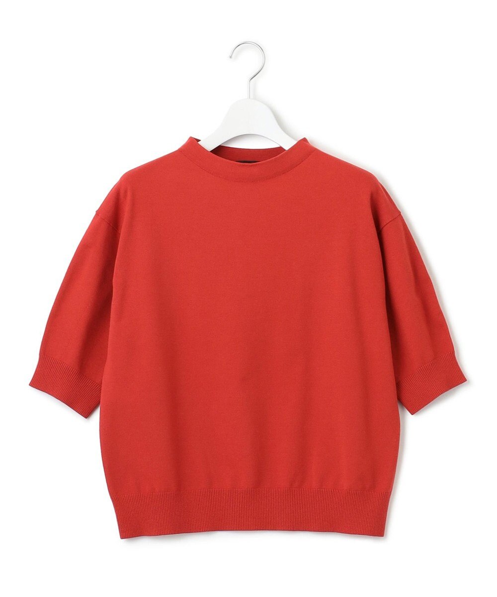 23区 L 【洗える/アンサンブル対応】ヴィスコースストレッチ 半袖 ニット 