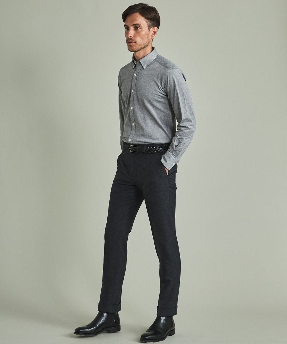 GOTAIRIKU 胸ポケット付にアップデート【吸水速乾/ストレッチ】クールマックス鹿の子 ビズシャツ_ボタンダウン 