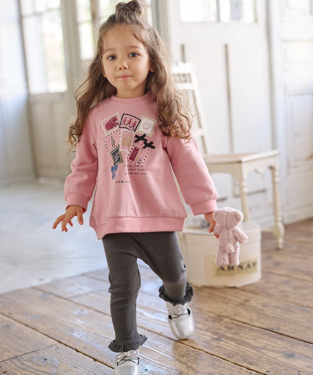 組曲 KIDS 【80-100cm】ロンドンスタンプ トレーナー 