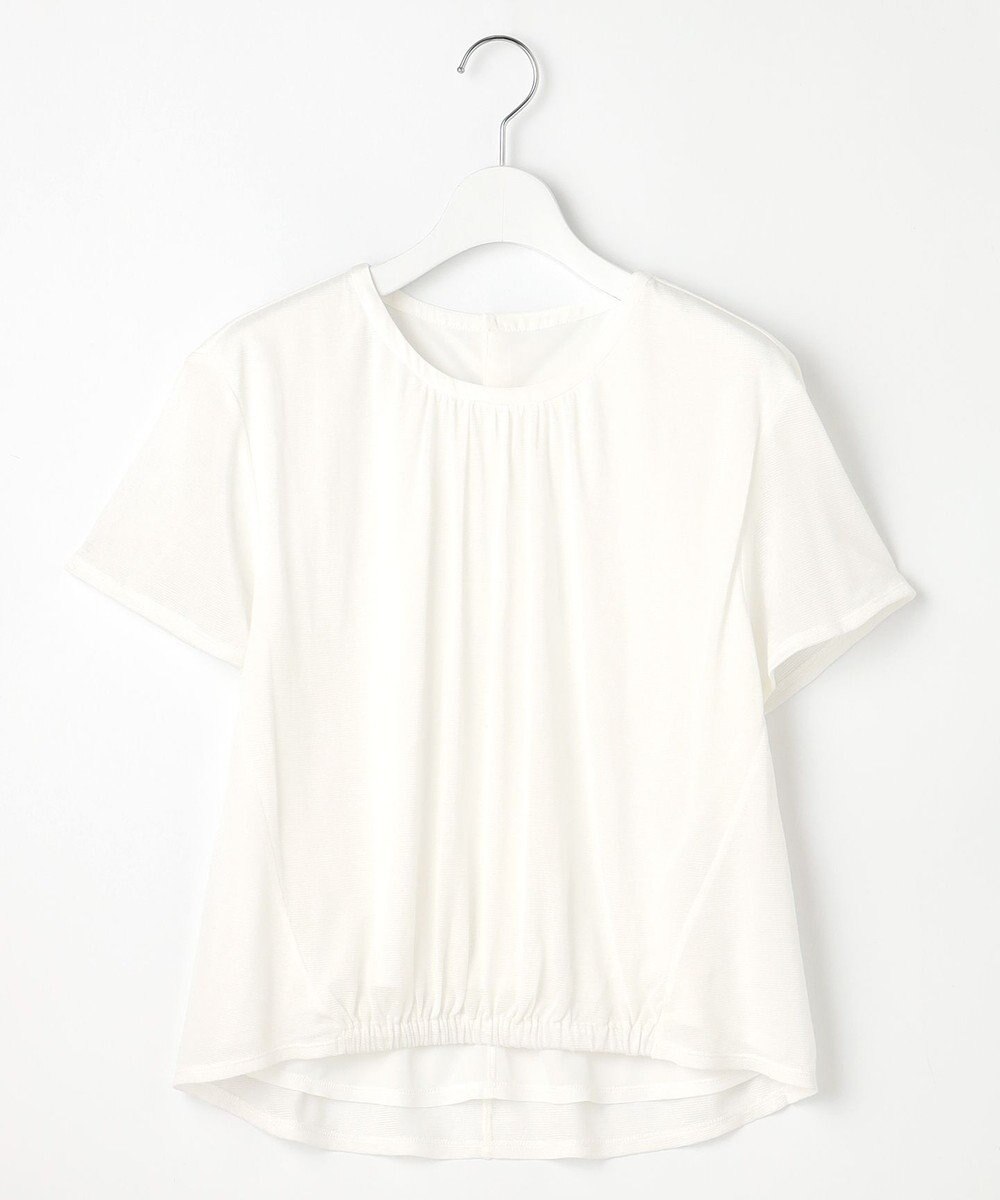 J.PRESS LADIES S 【洗える】ミラノ風天竺シアー カットソー 