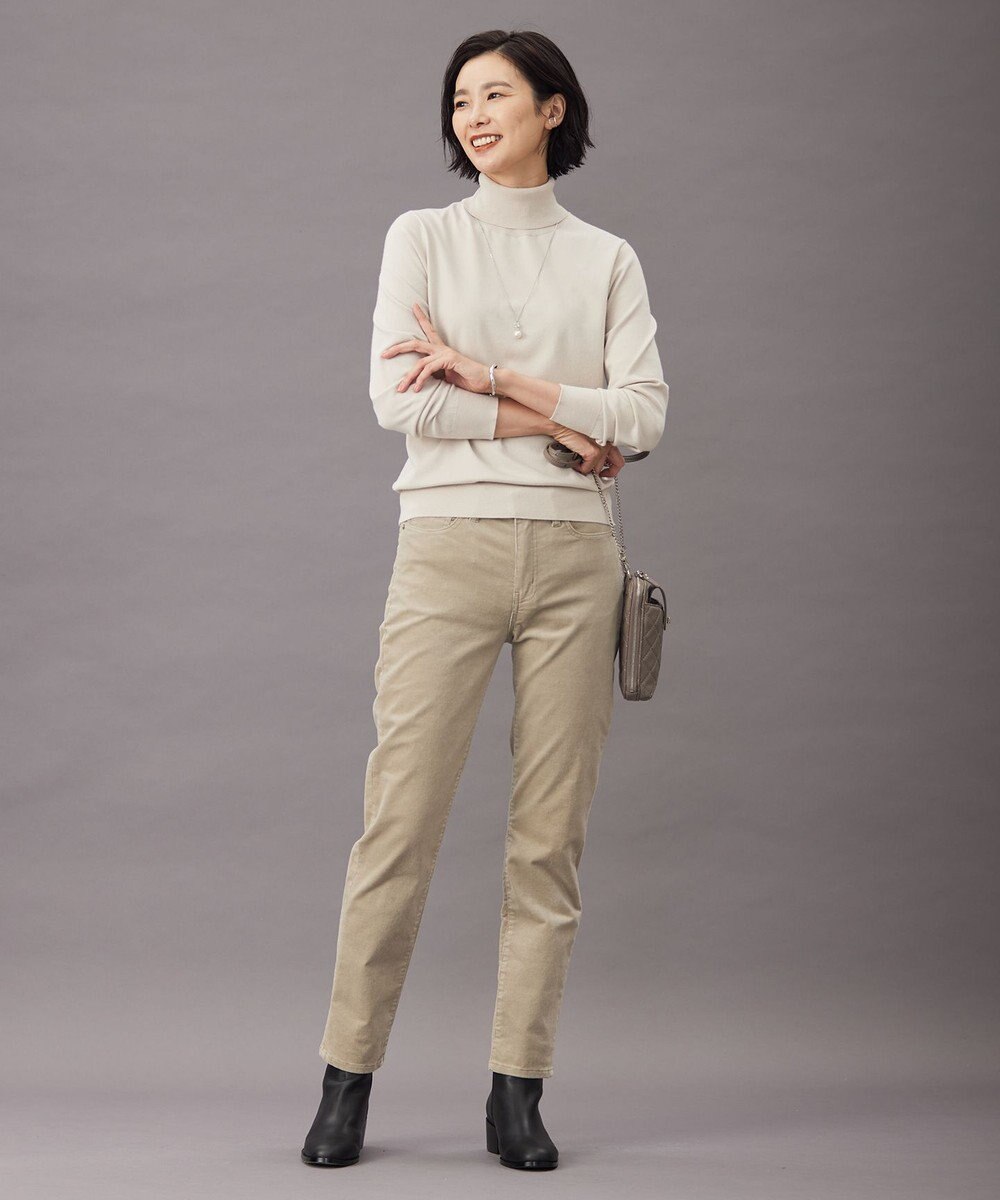 J.PRESS LADIES 【洗える】21ウェルコーデュロイ ストレッチ パンツ 