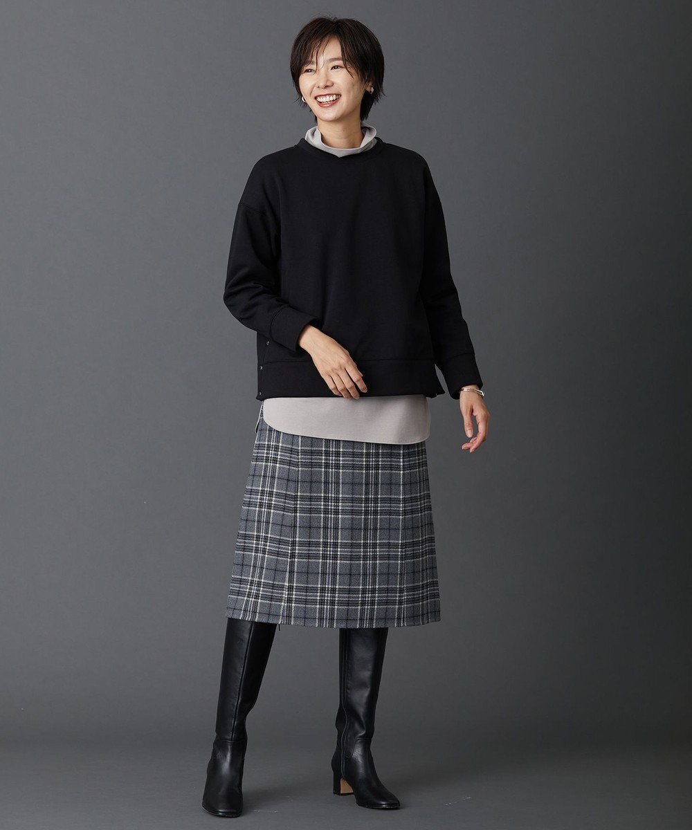 J.PRESS LADIES ミルドウールリバーチェック スカート 