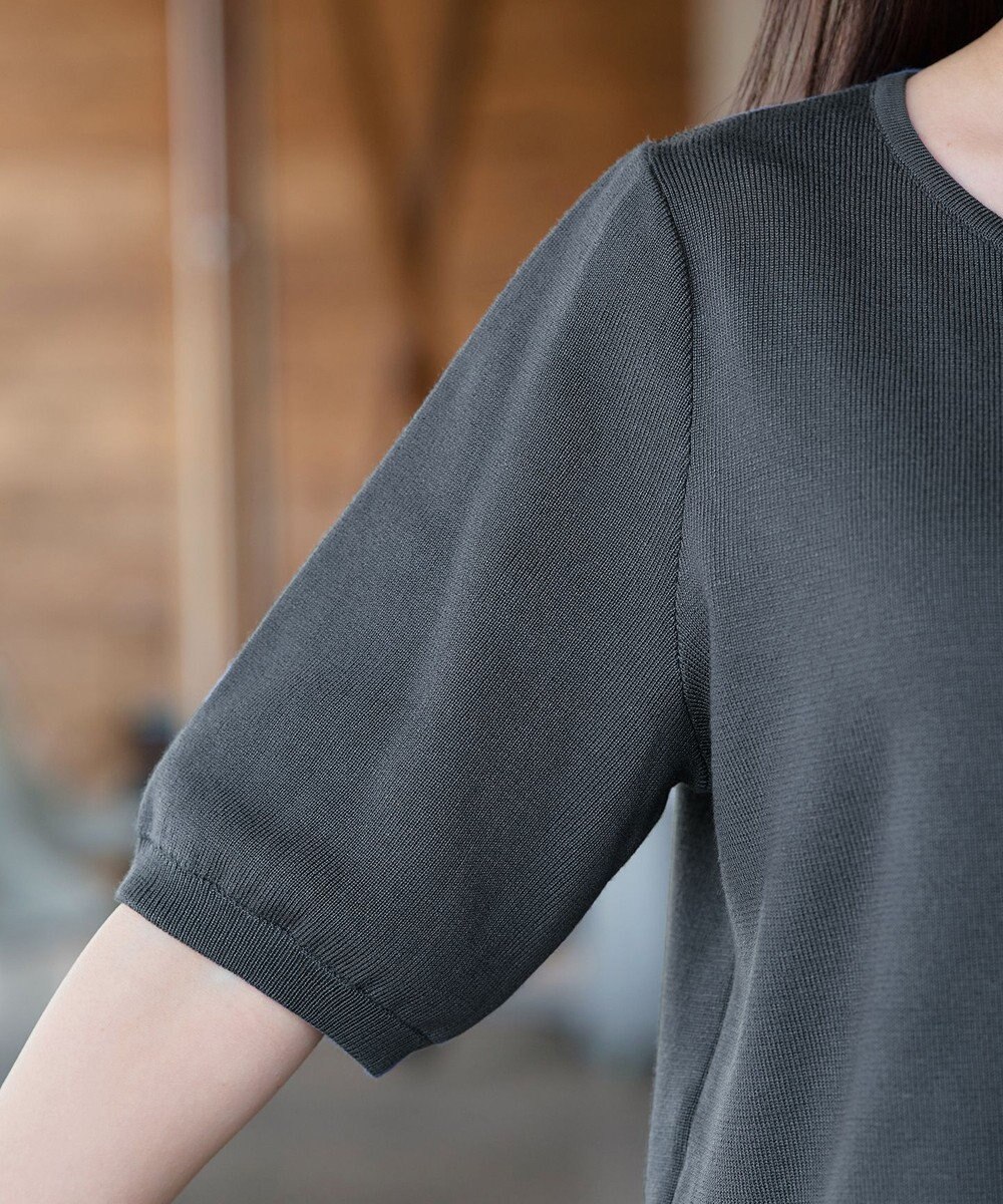 Tiaclasse チュールフリルドッキングニットトップス 