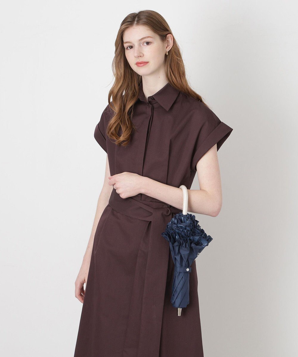 MOONBAT 【一級遮光/晴雨兼用/遮熱/UV】PAUL&JOE ACCESSOIRES(ポール & ジョー)晴雨兼用日傘 クリザンテームワンポイントフリル 