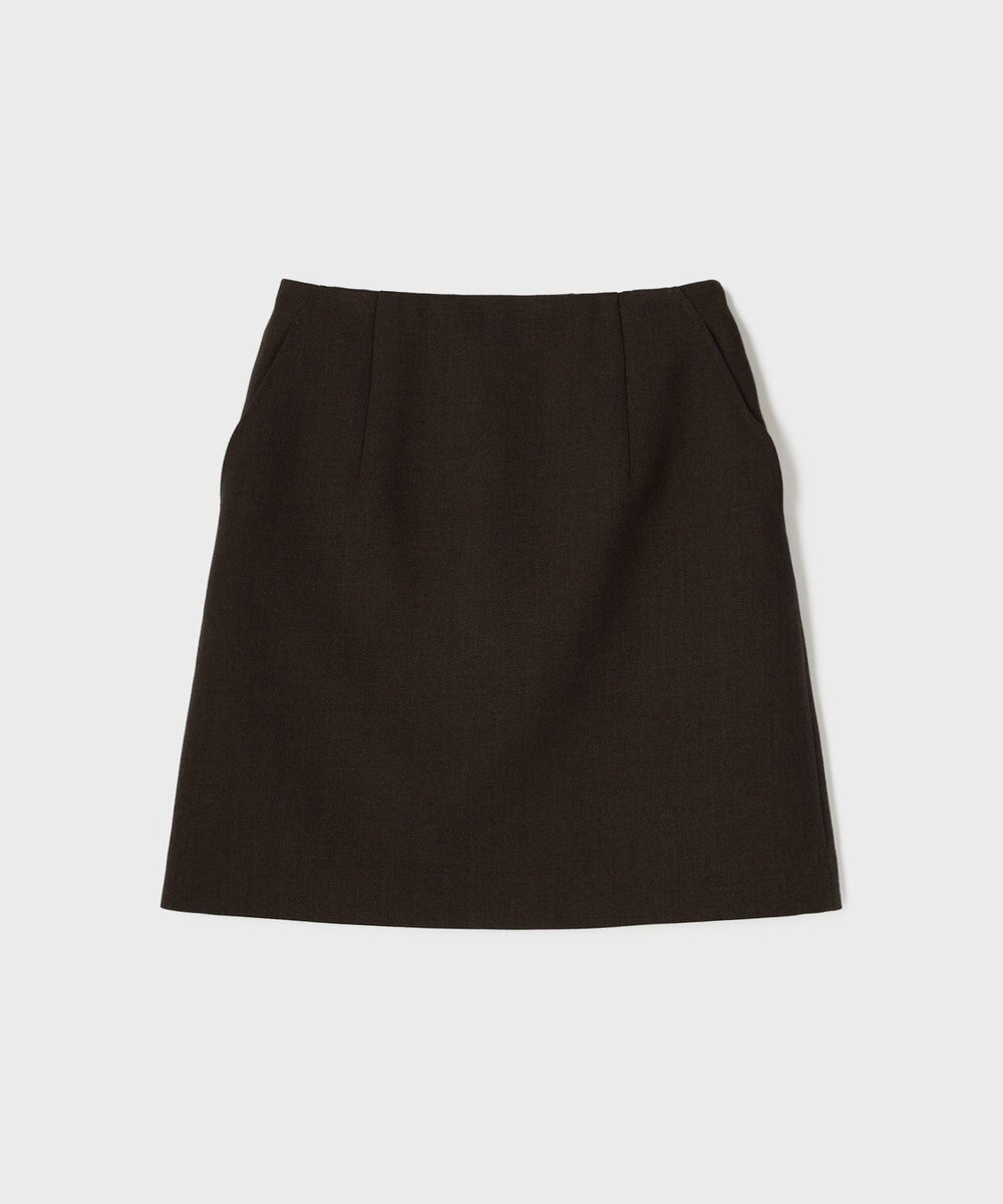 GRACE CONTINENTAL ウールギャバミニスカート 
