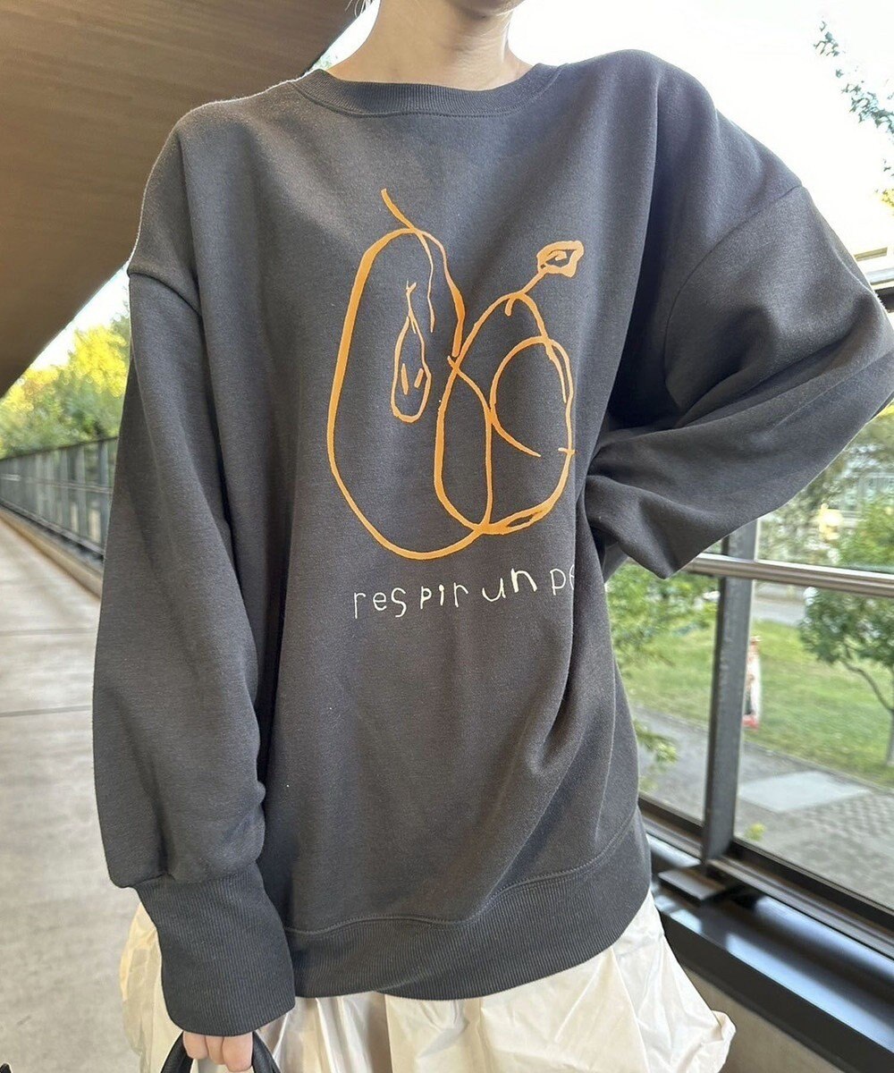 Green Parks 手書きプリントスウェット 