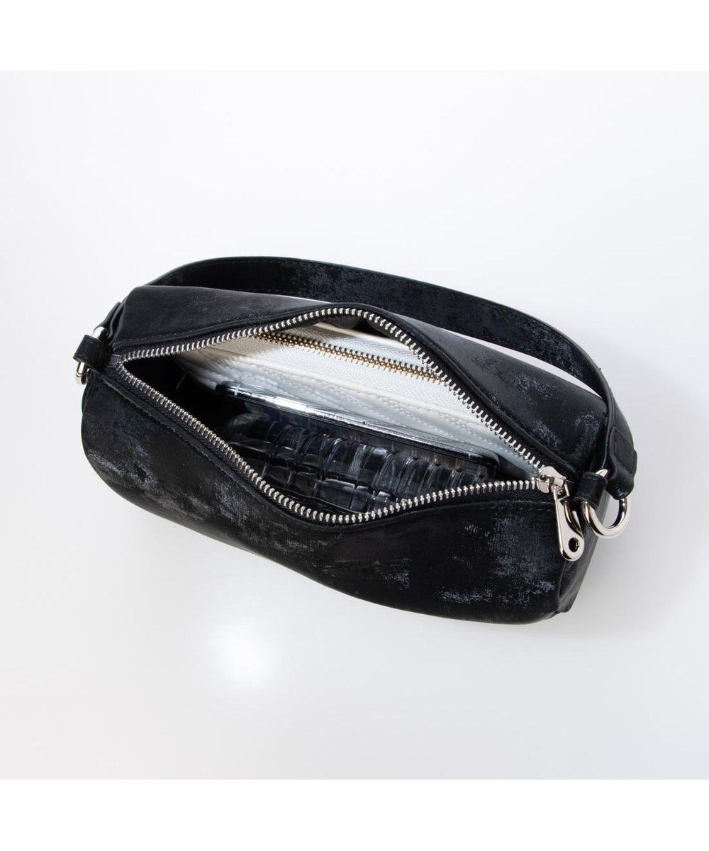 UNBILLION カシュカシュ cachecache / シルクサテン風合皮筒形ショルダー 