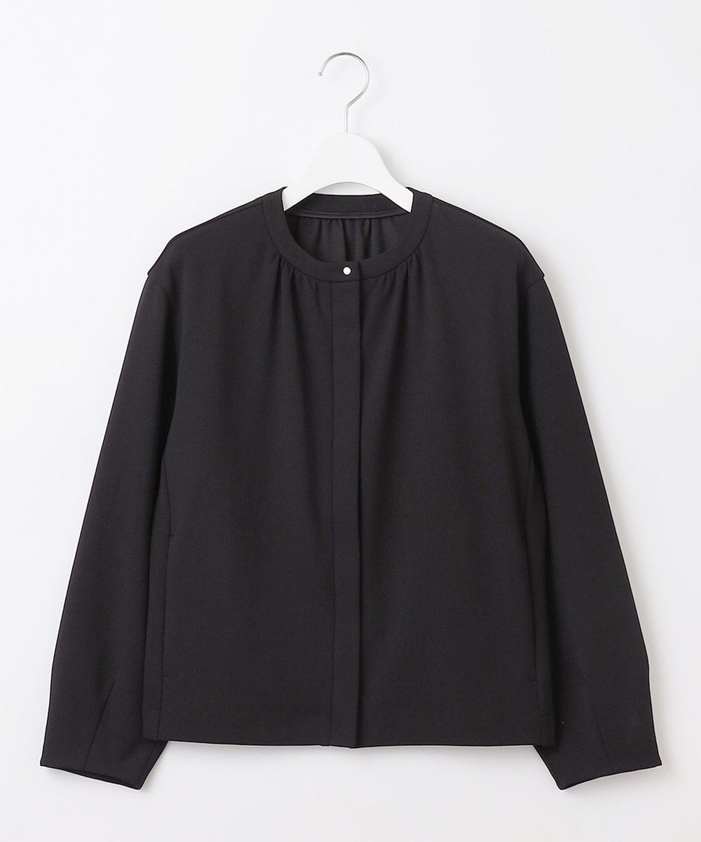 J.PRESS LADIES ジョーゼットジャージー タックスリーブ ブルゾン 