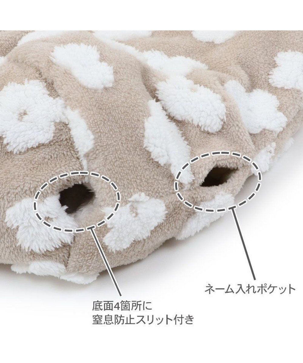 PET PARADISE ペットパラダイス ボア寝袋 筒型《お花柄》 Ｍ 小型犬 