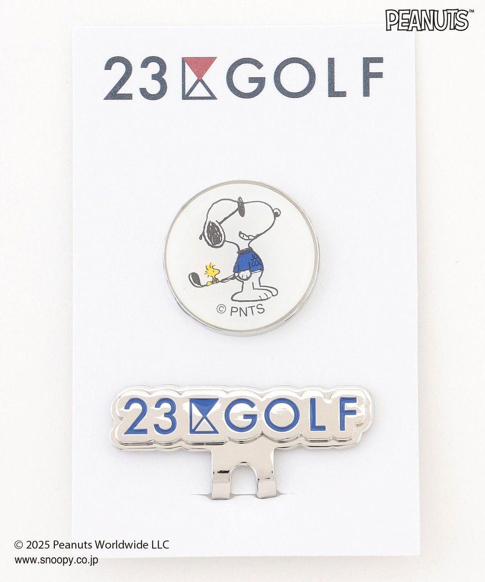 23区GOLF 【UNISEX】『PEANUTS』コラボ　マーカー　JOE COOLのクールなイラスト 