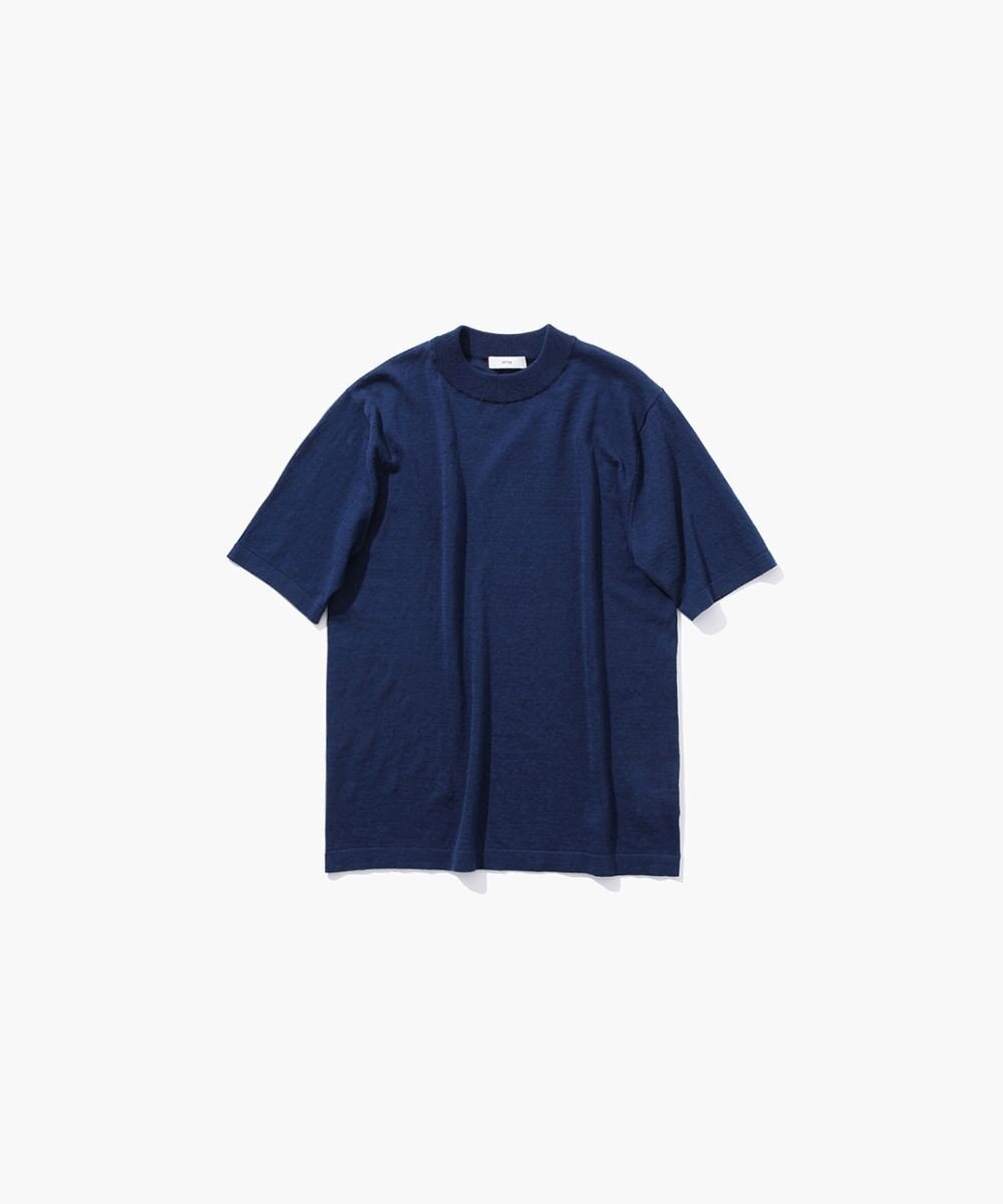 ATON RECYCLED FRESCA COTTON | ハーフスリーブプルオーバー 