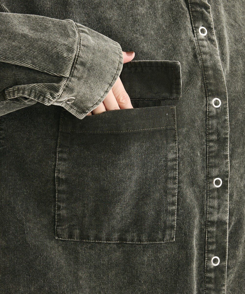 Green Parks ・ＥＬＥＮＣＡＲＥ　ＤＵＥ　ケミカルコーデュロイシャツ 