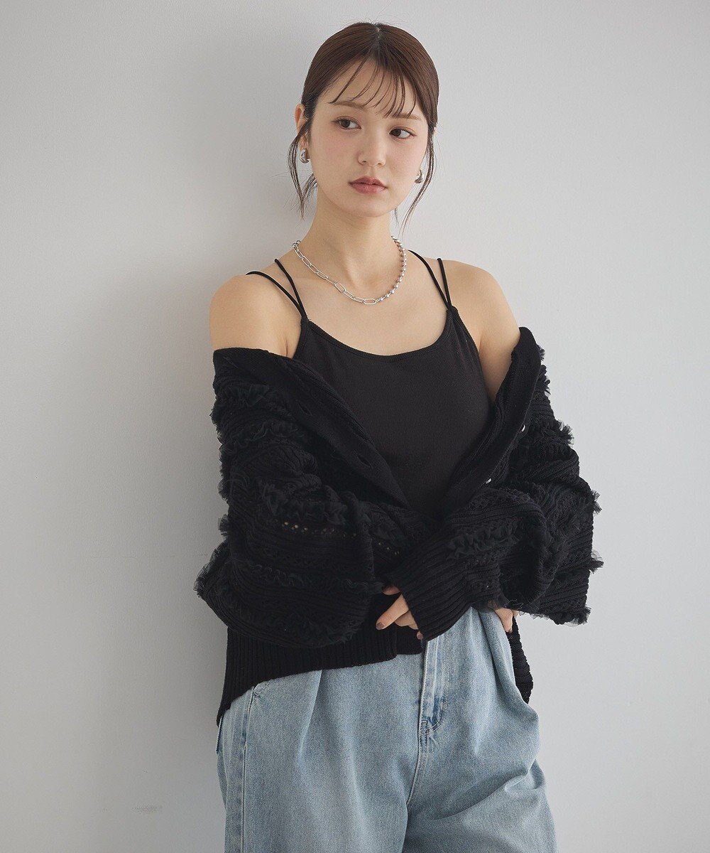 earth music&ecology クロスストラップカップ付キャミソール 