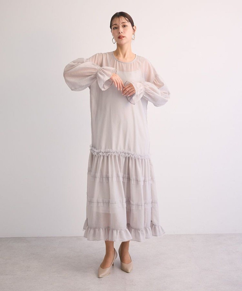 Green Parks ・Ｒａｉｌｍｅオーガンジーワンピース（インナーＯＰ 