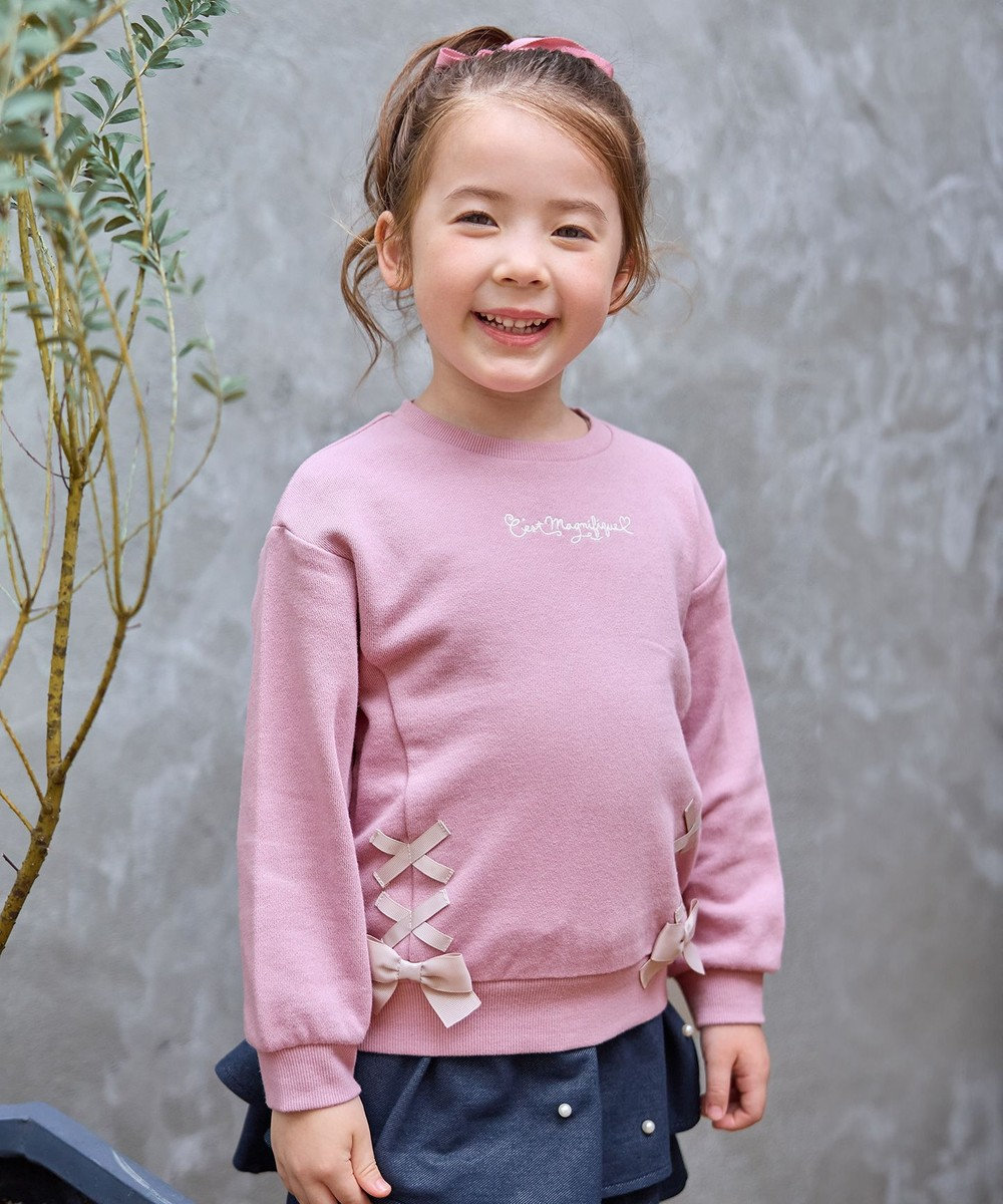 ANY KIDS 裾レースアップトレーナー 