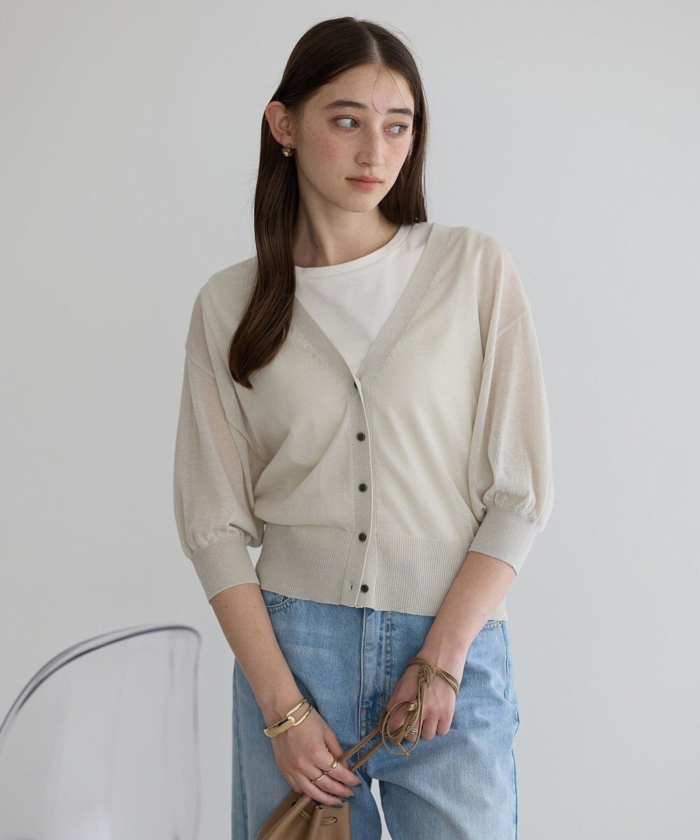 YECCA VECCA コットンスムースノースリーブトップス 