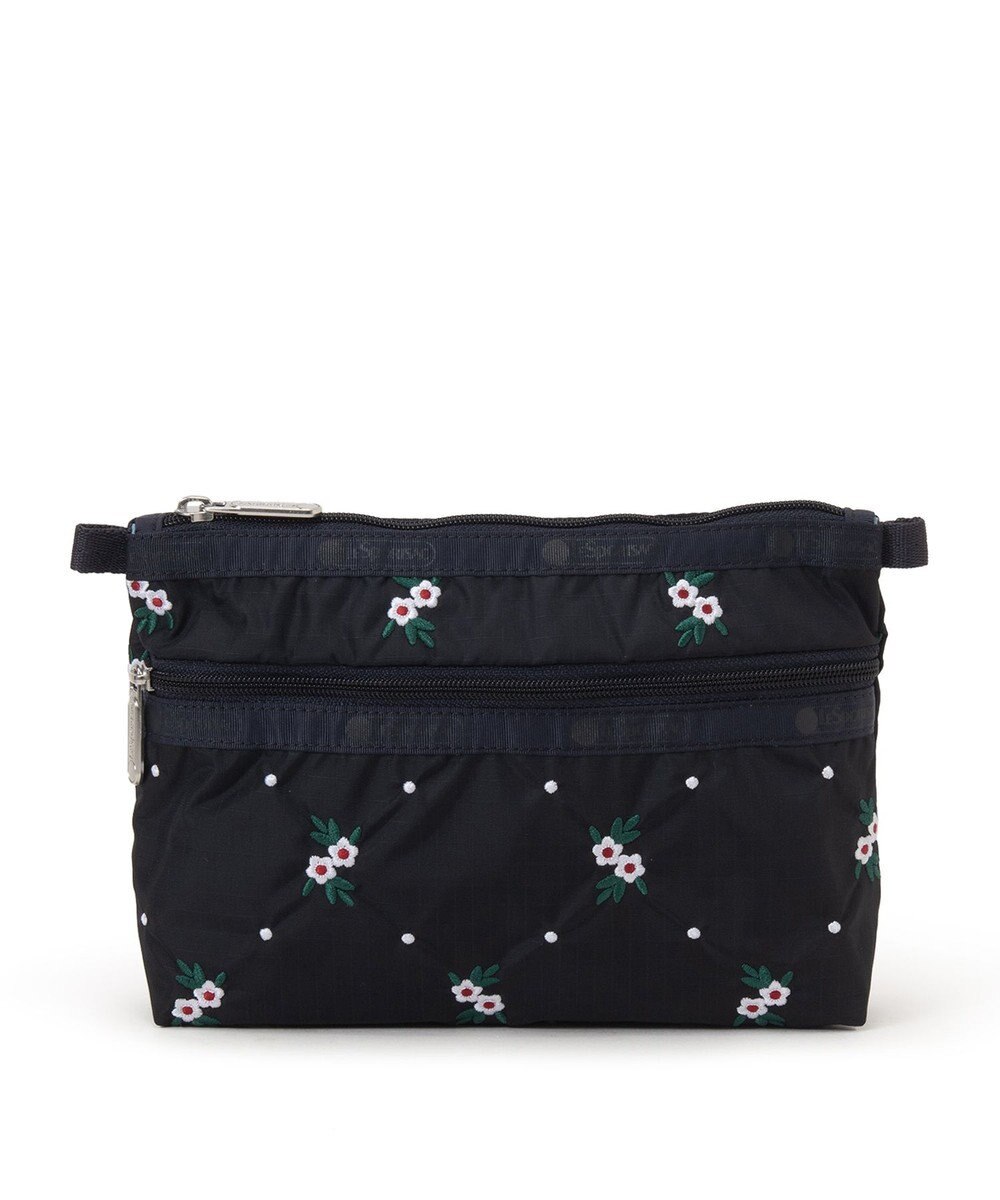 LeSportsac COSMETIC CLUTCH/フローラルラティスEMB 