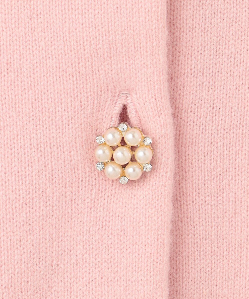 組曲 L 【アンサンブル対応可】ピュアカシミヤ ビジューカーディガン 