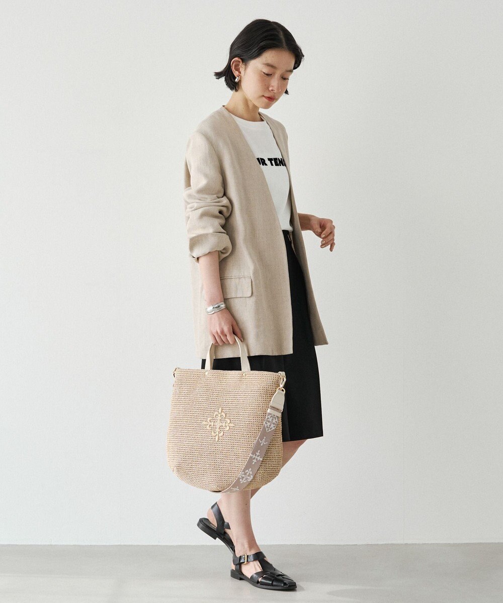 russet スリム2WAYトートバッグ <ナイロンラフィア>(CE-1717-WEB) 