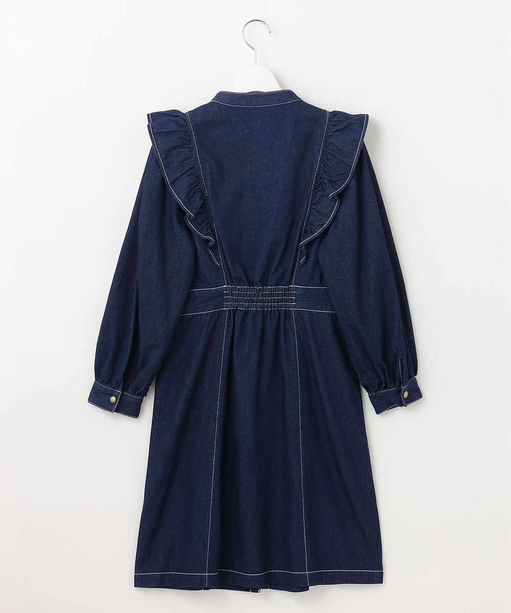 Feroux 【洗える】デニムミディ ワンピース 