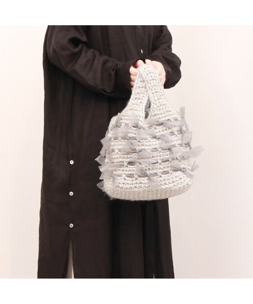 UNBILLION カカトゥ kakatoo / リボンモヘアクロッシェバッグ 