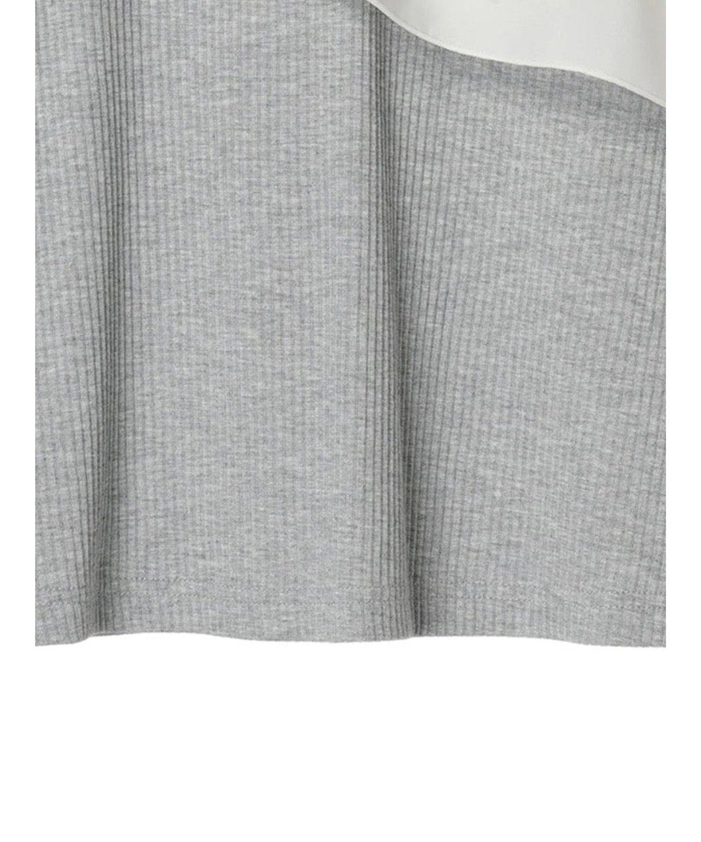 Green Parks ・ＳＵＧＡＲ　ＳＰＯＯＮ　アシンメトリーフリルロンＴＥＥ 