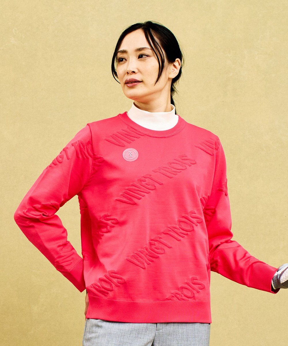 23区GOLF 【WOMEN】ロゴスポーツニット イージーケア 