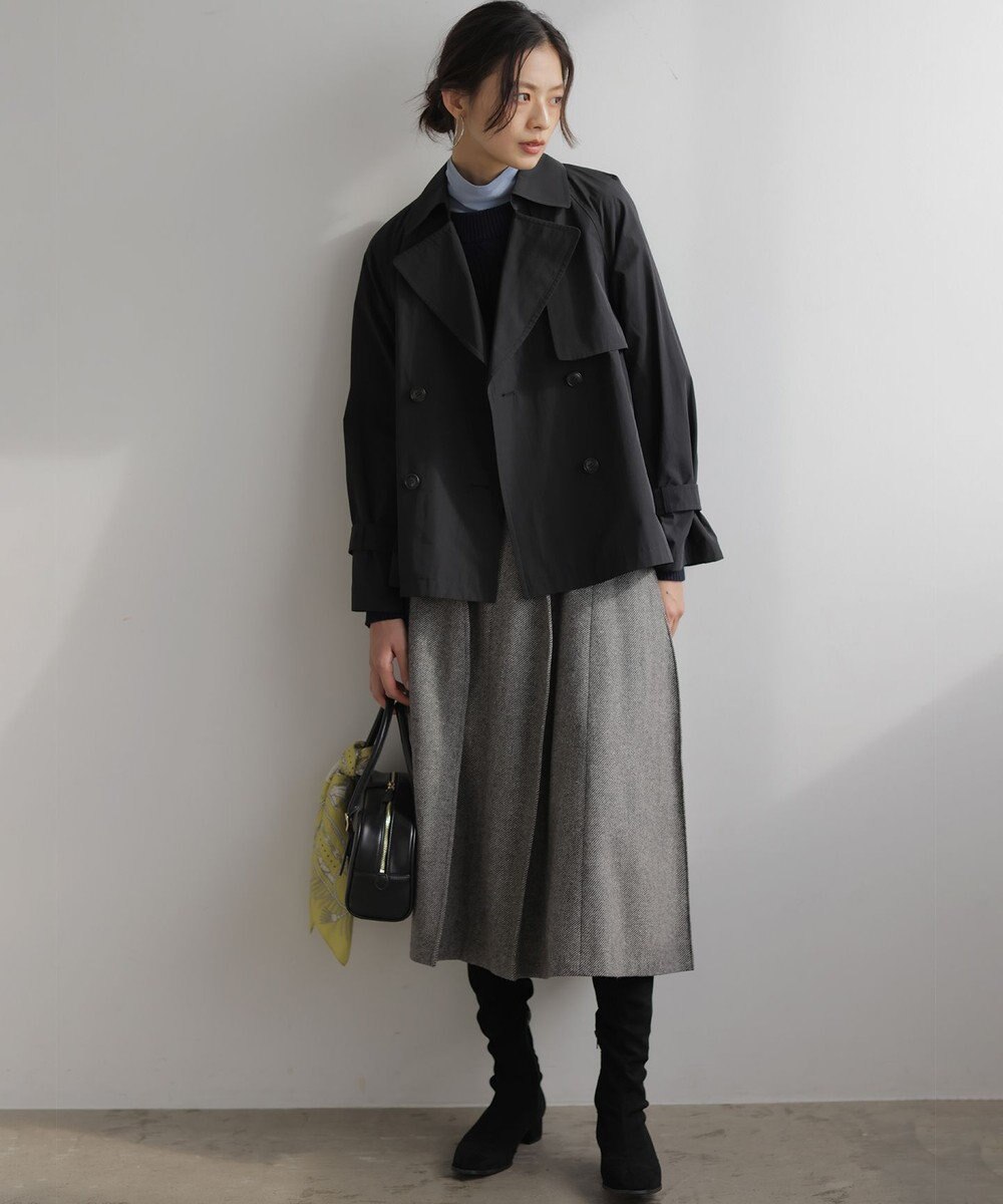 組曲 S タイプライターショート トレンチコート 
