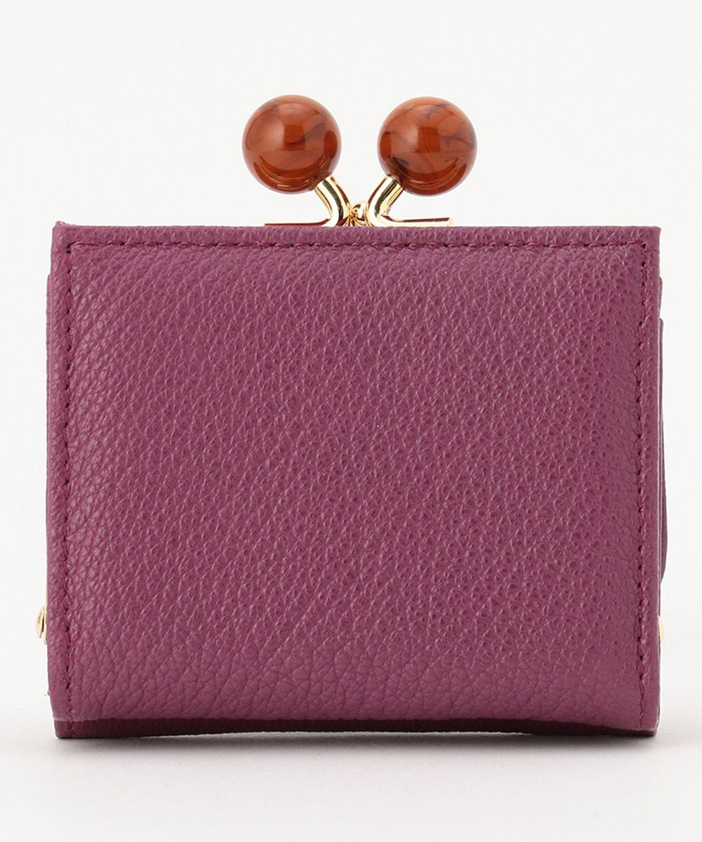 UNBILLION perche アクリル玉三つ折りミニサイフ 