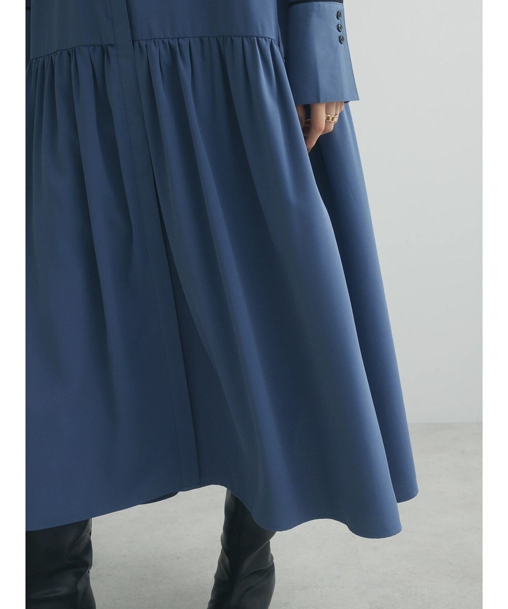 Green Parks armonia．配色シャツワンピース 