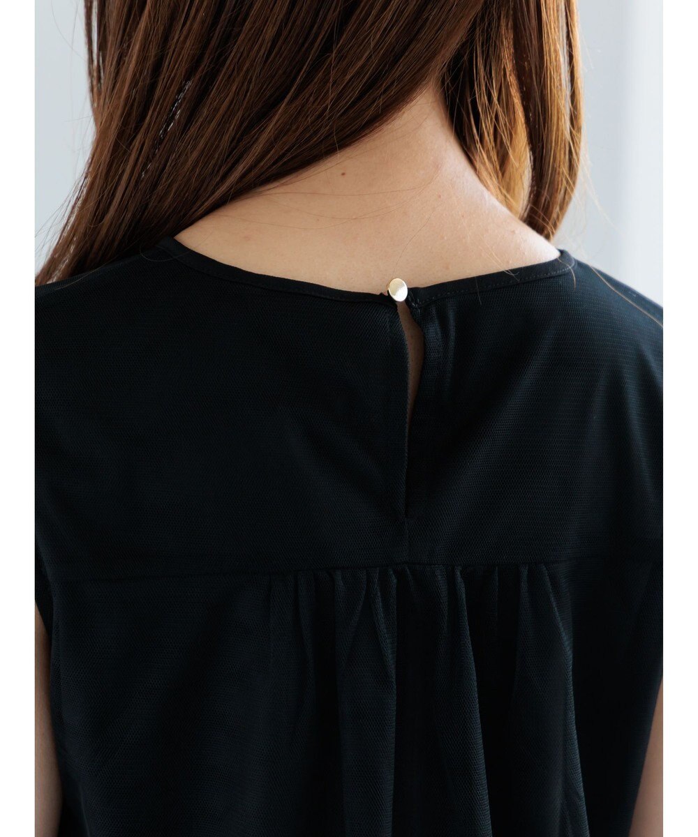 Te chichi ティアードチュールプリーツブラウス 