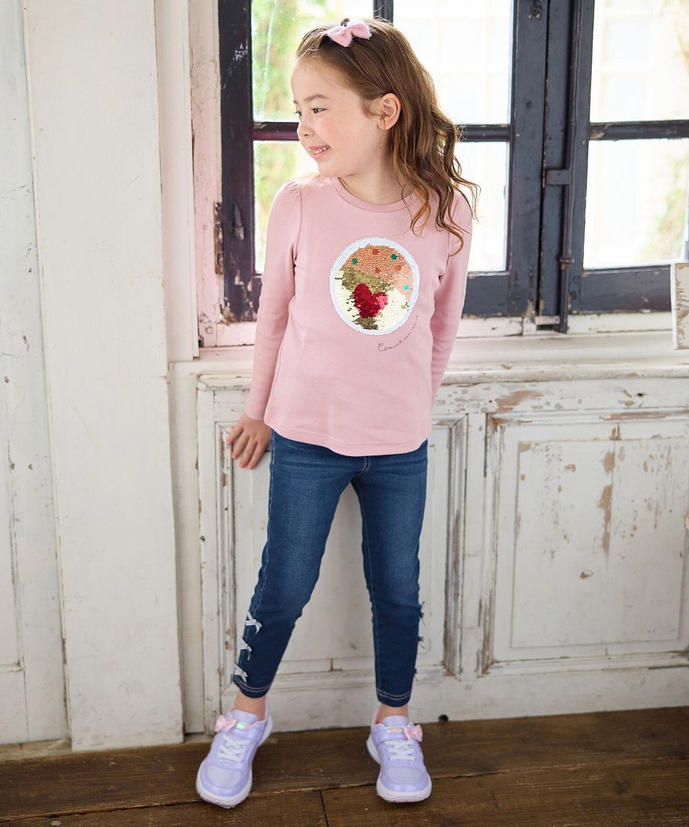 ANY KIDS ミラクルスパンコール長袖Tシャツ 