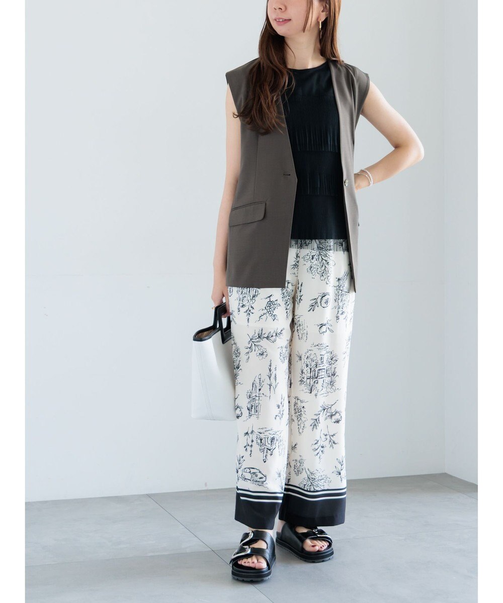 Te chichi ティアードチュールプリーツブラウス 