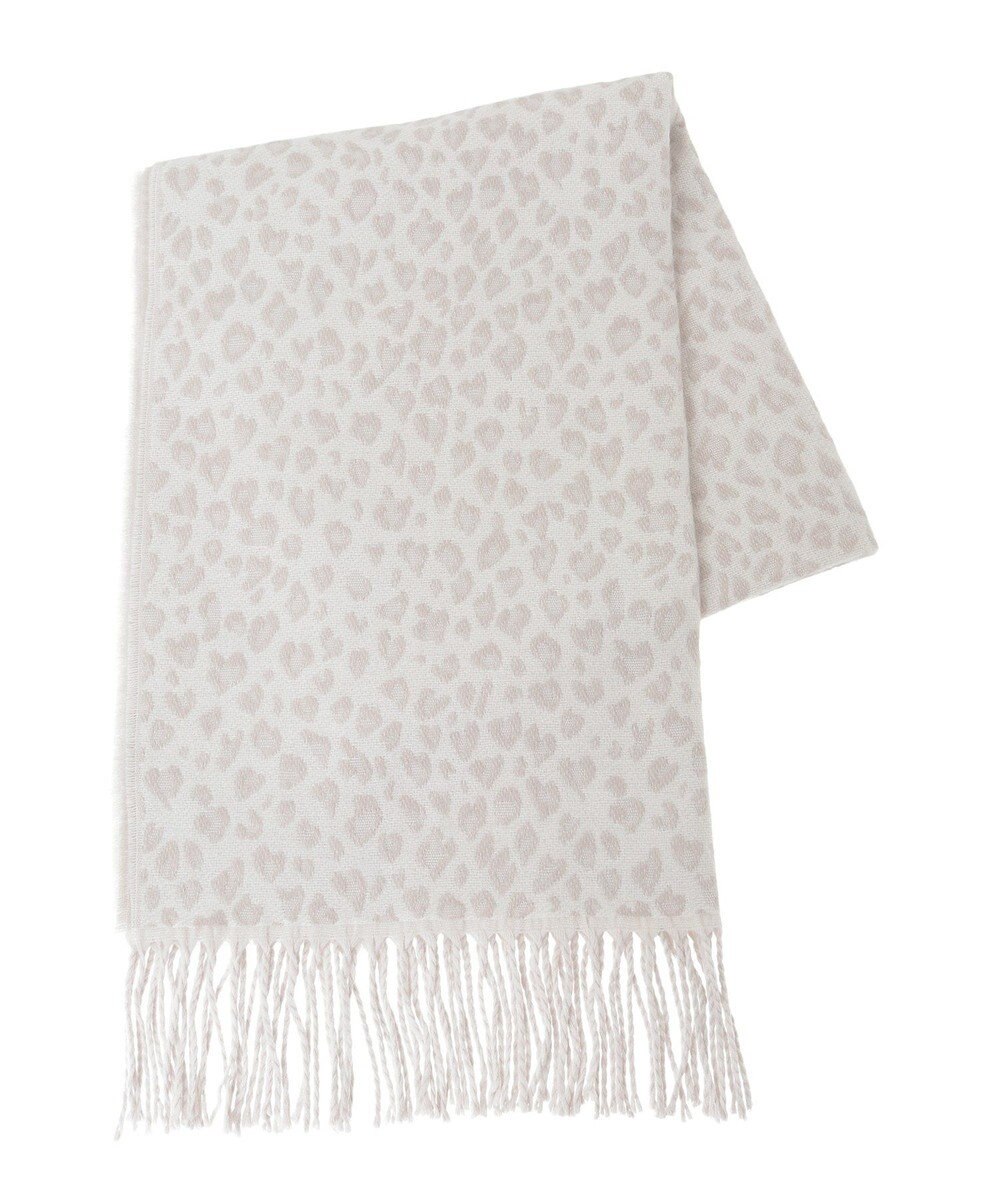 Green Parks レオパードジャガードストール 