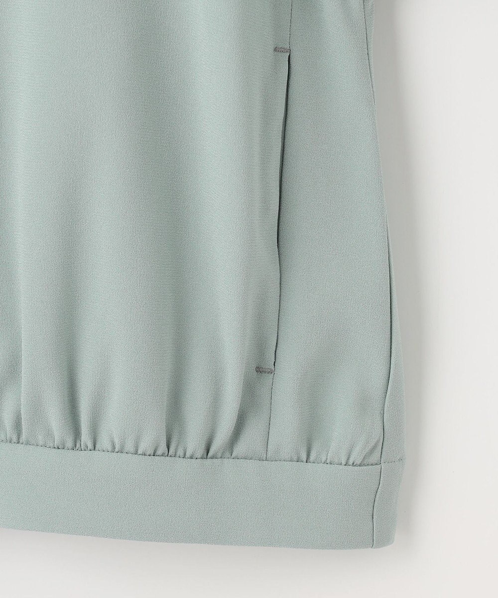 自由区 【セットアップ対応・洗える】トリアセジョーゼット ブルゾン 