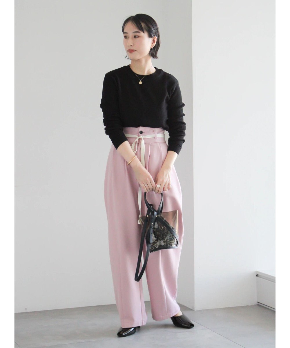 Te chichi チャーム付きワッフルニットプルオーバー 