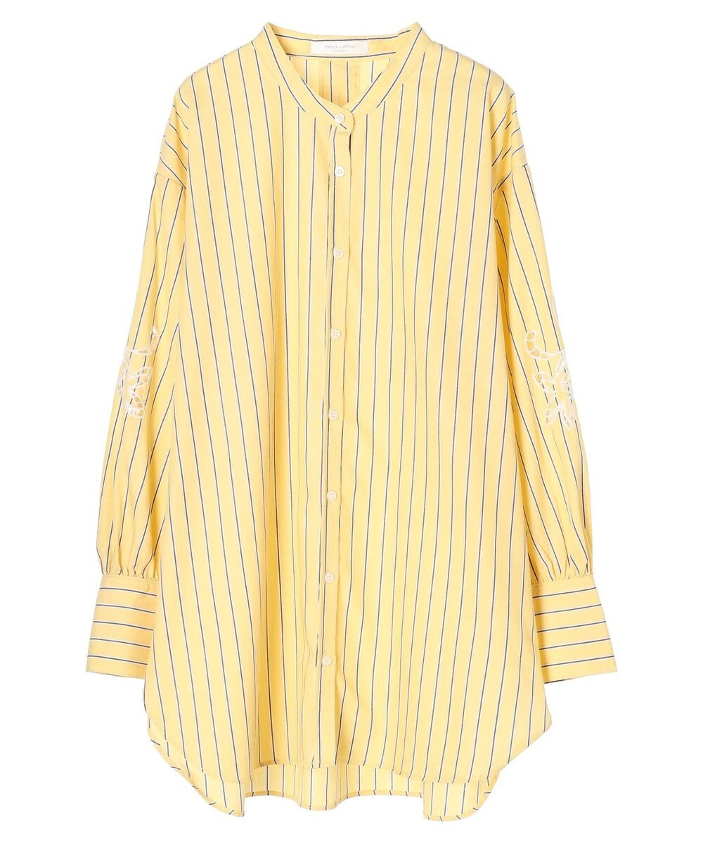 Green Parks 袖刺繍シャツチュニック 